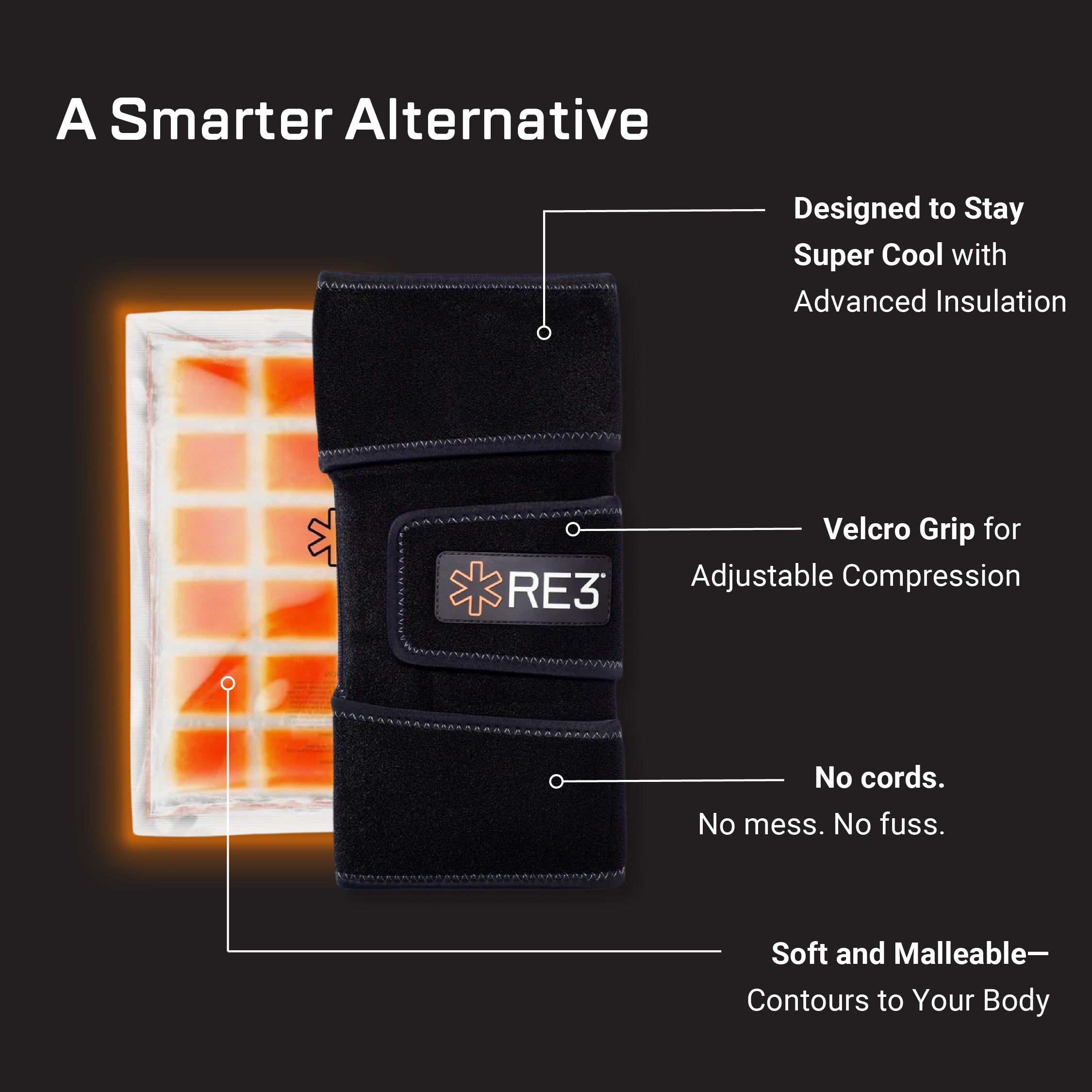 RE3 Ice Compression Pack For Knee Injuries